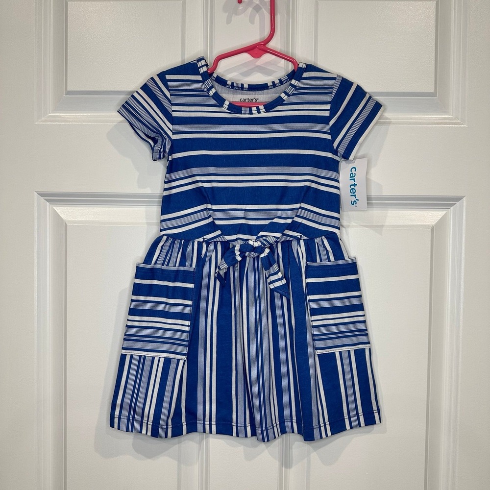Carters Girls Dress‎ With Pockets Size 2T NWT
